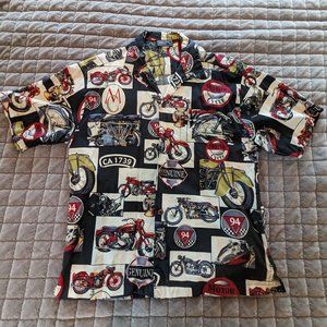 Hawaiian Motorcycle sport bike Hawaiian Camp shirt!
